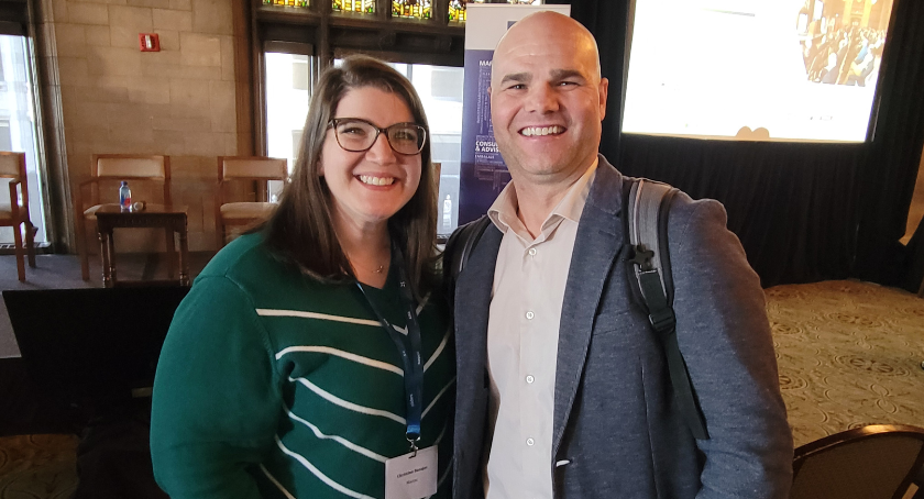Mactac's Christina Barajas and WCP's Adam Frey talk sustainability at the Global Release Liner Summit.